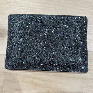 Kate Spade Black Glitter Wallet Card Holder